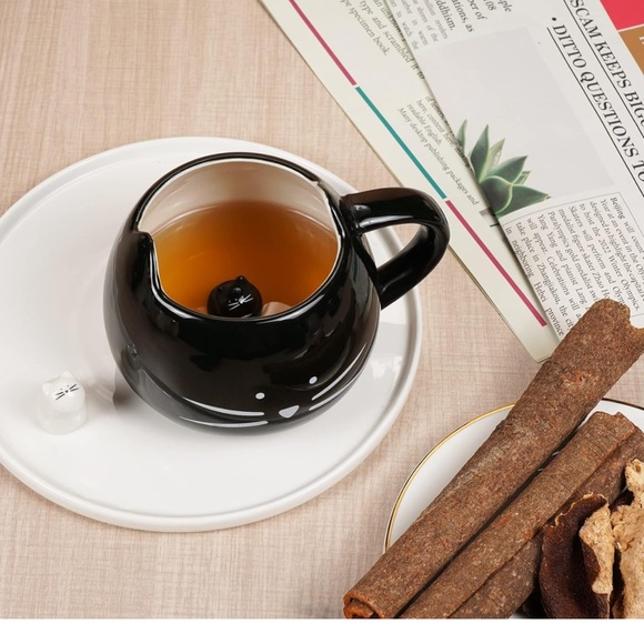 Black Cat Coffee Mug by Koolkatkoo - Picture 4 of 6